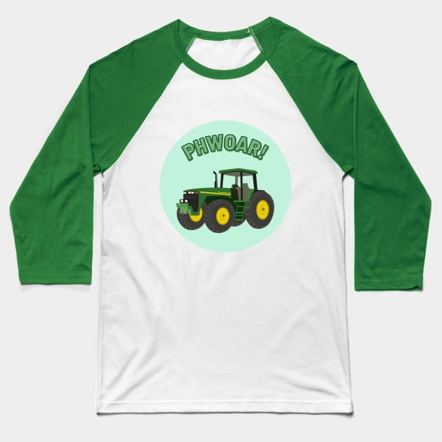 UK Politics - Tory Tractor Fetish Baseball T-Shirt by Never Mind The Bedsocks